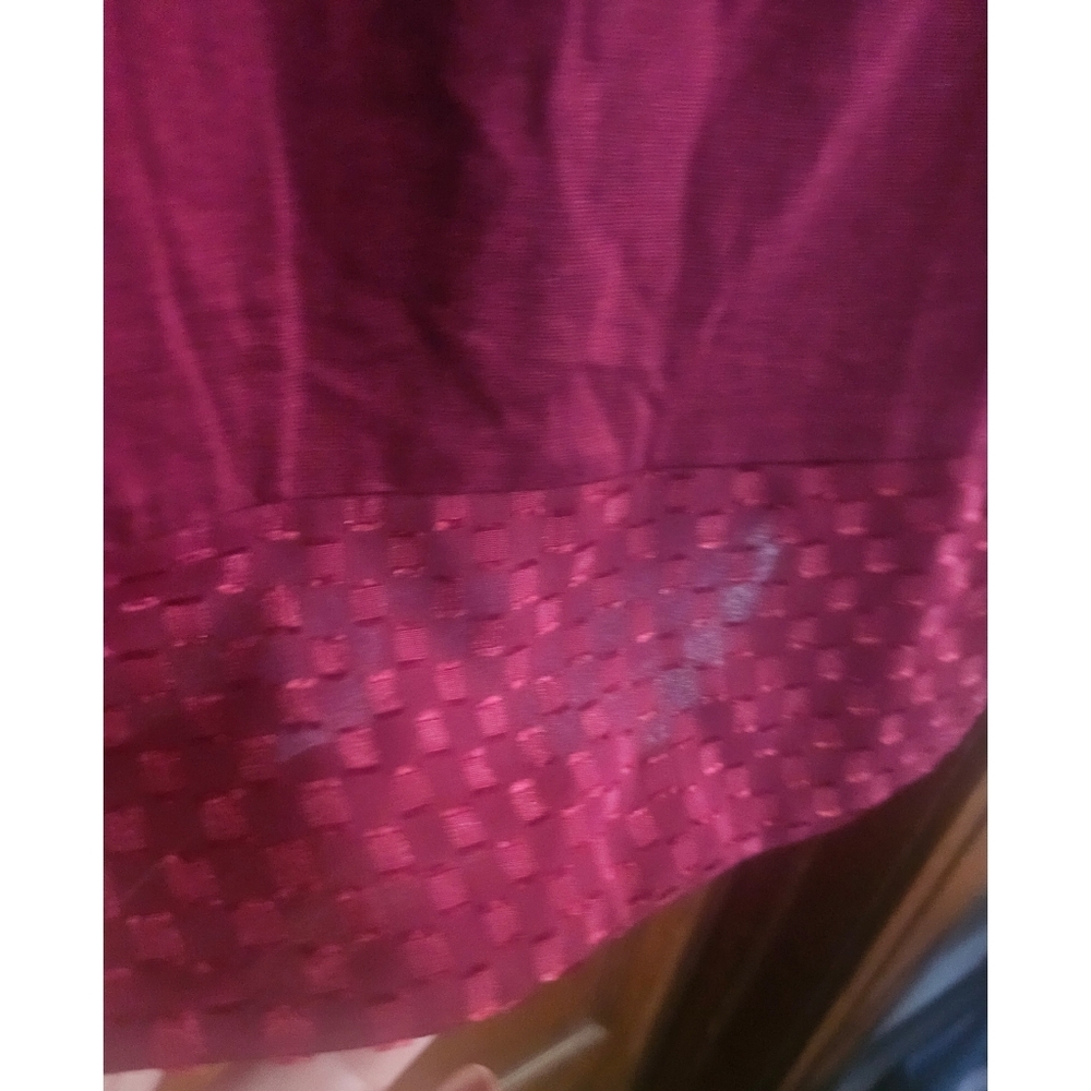 NEW Split Neck Geometric Print Semi Sheer Knit Top - Picture 5 of 12